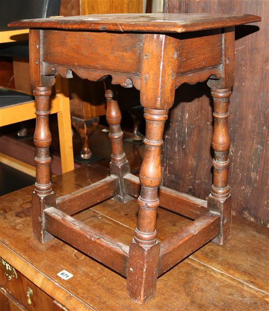 Oak joynt stool